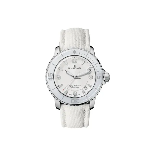 BLANCPAIN Автоматический механический механизм Женские часы FIFTY FATHOMS, 45 мм, белые