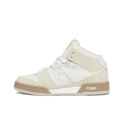 FENDI Match High Топ Стильные Скейтбординги Мужской Белый