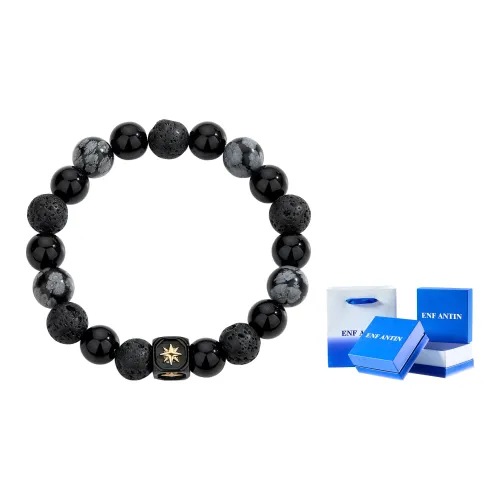 ENFANTIN Вулканический камень Снежинка камень Стекло браслеты унисекс