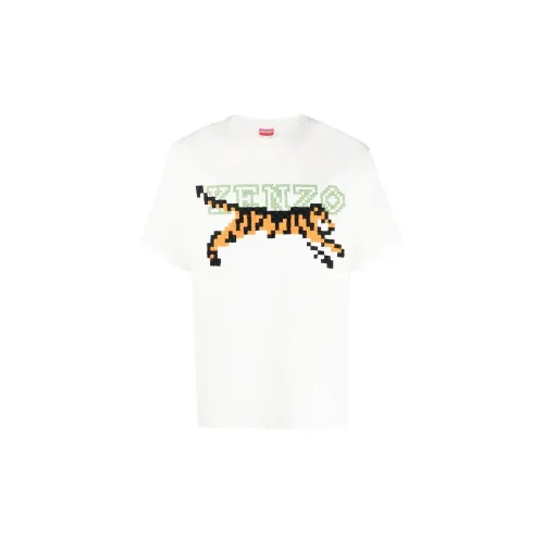 KENZO Pixels Белый Мужской T-Рубашки