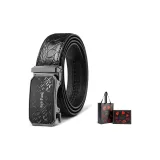 Каменный узор, цвет застежки - пистолет, премиум подарочная коробка