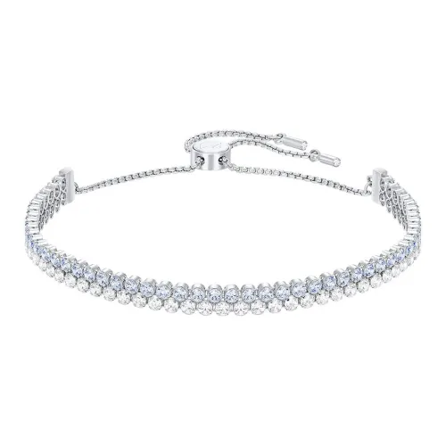 Swarovski Тонкий браслет с элементом Swarovski, белый/синий, женский