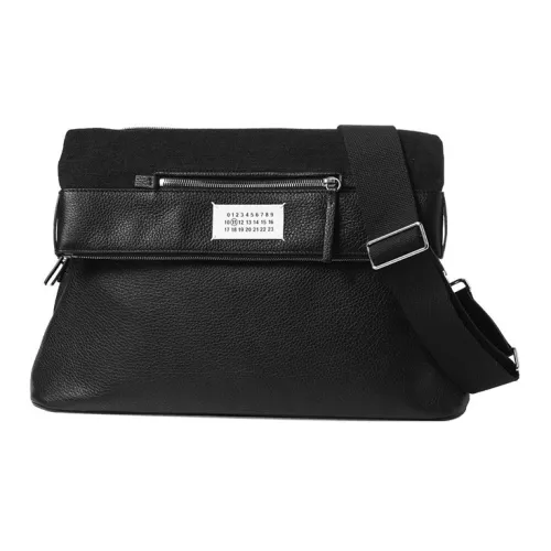 Maison Margiela Кожа с Ткань Сумка через плечо Мужская Черная
