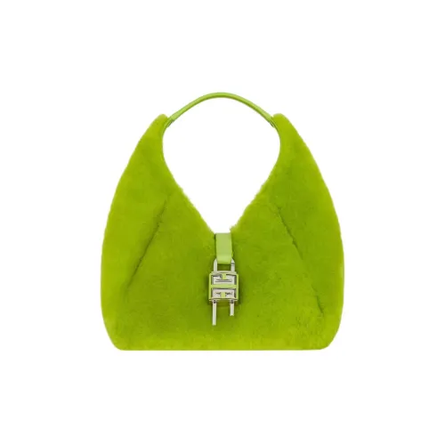 GIVENCHY Hobo Shearling Cow Leather Сумка-хобо Мини Сумка Женская Ярко-зеленая
