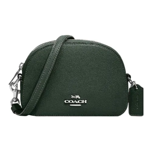 COACH Serena Песочный Кожа Сумка через плечо Мини Женская Темно-зеленый