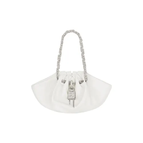 Givenchy Kenny Grained Телячья кожа Сумка через плечо Сумка Мини Женская Цвет Слоновая кость