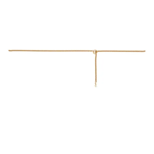 SAINT LAURENT GOURMETTE Позиционирование стиля Цепь YSL Letter Logo Цепи для талии Женские