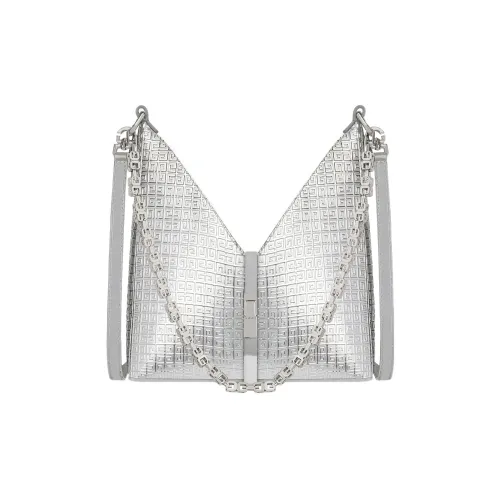 Givenchy Cut out Овчина Портативная Сумка через плечо Мини Женская Серебряная