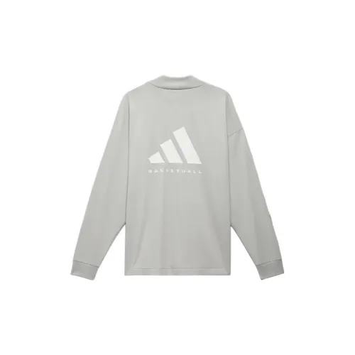 Adidas Рукав с оборванным плечом T-рубашка Unisex Light Серый Международная версия