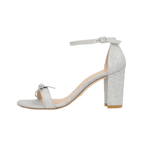 Stuart Weitzman SW NEARLYNUDE One Ремень Сандалии Женские Серебряные