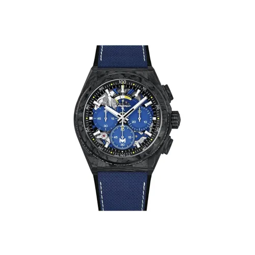 Zenith Автоматический Механический Часы Мужские из Коллекции DEFY, 44 мм, Синий