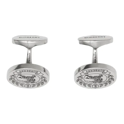Burberry Латунь Запонки Серебряные Мужские