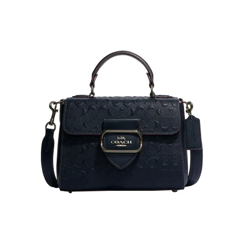 COACH Morgan Коровья кожа Сумка через плечо Сумка Маленькая Женская Морской синий