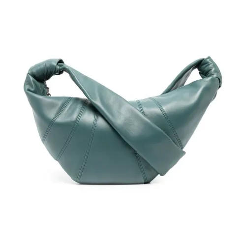 Lemaire Croissant Series Овчина Круассан Сумка через плечо Маленькая Унисекс Малахитово-синий