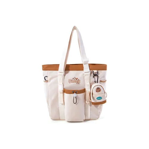 Sound For Life Ткань Тоут Сумка Сумка для покупок Сумка Сумка через плечо Женская Экрю