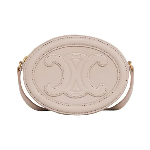 CELINE Triomphe Smooth Calfskin Луна Торт Сумка Кошелек Сумка через плечо Стандартная Женская Светло-розовая