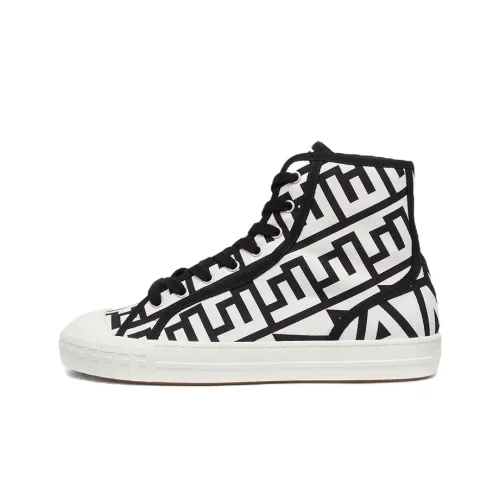 FENDI Domino High Top Canvas Shoes Women's