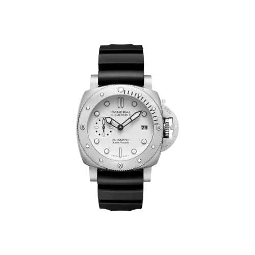 PANERAI Автоматический Механический Механизм Мужские Часы SUBMERSIBLE Collection 42 мм Белые