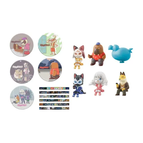 BANDAI Odd Taxi Aso And Collection Счастливый Draw Целая коробка 17 шт