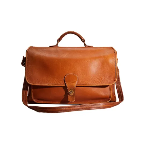 COACH Metropolitan Перчаточная дубленая кожа Сумка через плечо Сумка Большая Мужская Седло