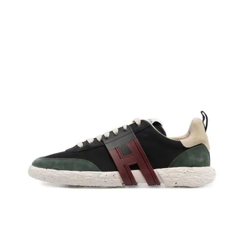 HOGAN Амортизация Низкий Топ Спортивная Повседневная Обувь Черный Зеленый