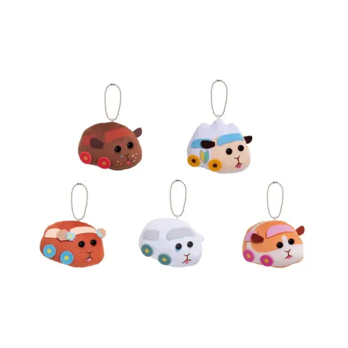 BANDAI PUI Молкер Мофукот Морская свинка Автомобильные персонажи Счастливый Рисунок Цельная коробка 5 шт