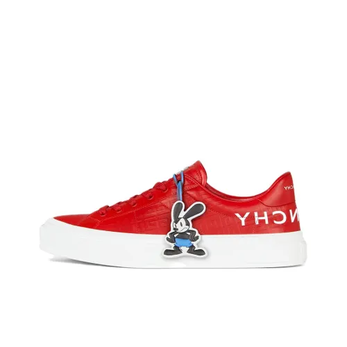Disney x Givenchy Городской Sport Low Топ Стильные Скейтбординги Мужской Красный