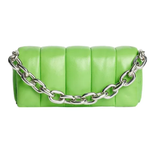 STAND STUDIO Lambskin Portable Single Shoulder Crossbody Clutch Standard Women's Peridots Green STAND STUDIO Овечья шкура Портативный Одно плечо Через плечо Клатч Стандартный Женский Перидот Зеленый