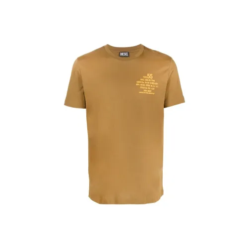 DIESEL Коричневый Зеленый Мужская T-рубашка