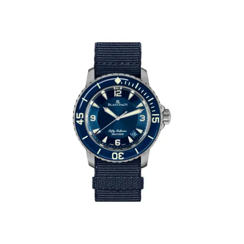 BLANCPAIN Автоматический Механический Часы Мужские FIFTY FATHOMS 1 мм Синий