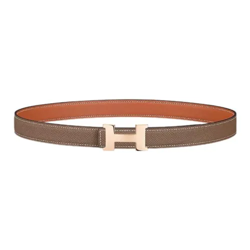 HERMES Constance Epsom Телячья кожа Двойной ремень из кожи Ширина 2,4 см Женские ремни
