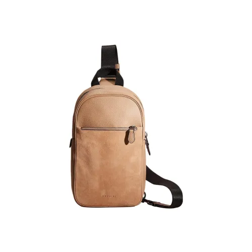 COACH Metropolitan Галечная кожа с телячьей кожей и замша сумка через плечо маленькая мужская австралийские орехи