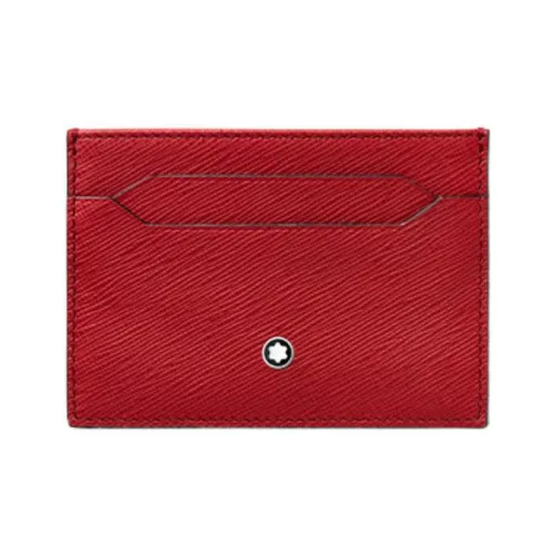 MONTBLANC Коровья кожа Держатель для карт Мужской Кораллово-красный
