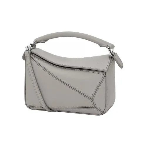 LOEWE Пазл Коровья кожа Сумка Сумка через плечо Сумка через плечо Мини Женская Серый