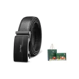 Чёрный цвет, ремешок, слоновая кость, принт, длина 110 см, рождественская подарочная коробка