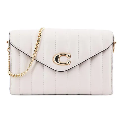 COACH Tammie Кожа Ручная Сумка через плечо Маленькая Женская Розовая Белая