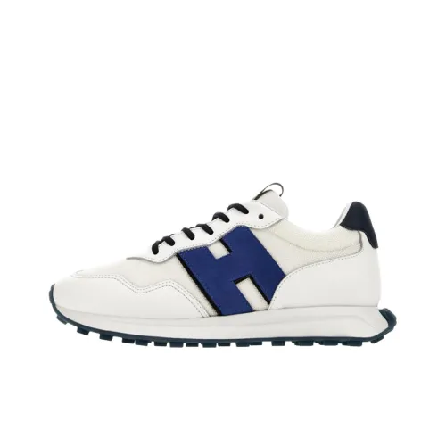 HOGAN H601 Устойчивый к истиранию Низкий Топ Повседневная обувь Мужская Белый Синий Черный