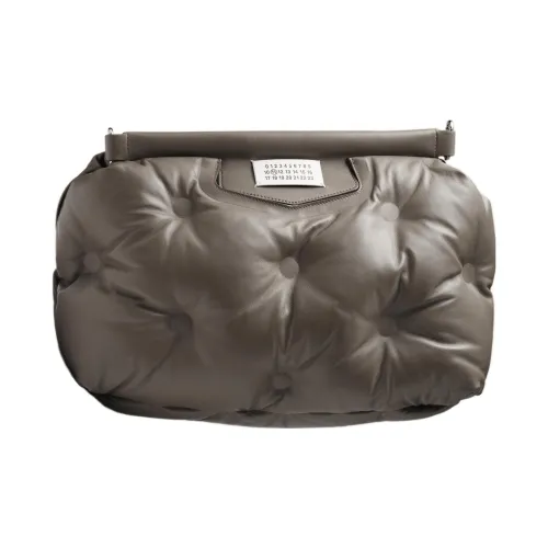 Maison Margiela Lambskin Calfskin Handheld Crossbody Bag Medium Women's Gray Maison Margiela Овечья кожа Телячья кожа Ручная сумка через плечо Средняя Женская Серый