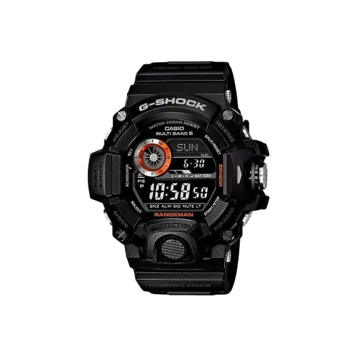 CASIO Солнечный механизм смола ремешок часы для мужчин черный циферблат