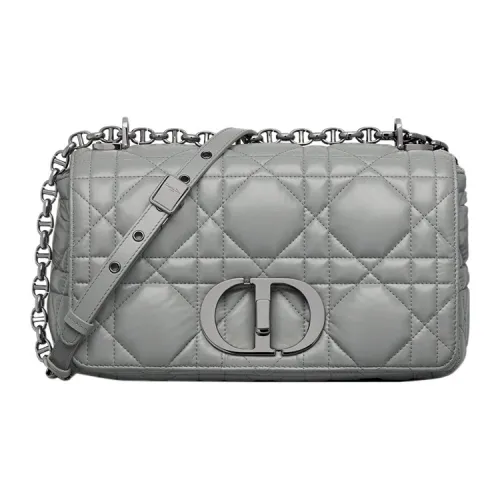 DIOR Caro Коровья кожа Сумка через плечо Средняя Женская Дымчато-серый