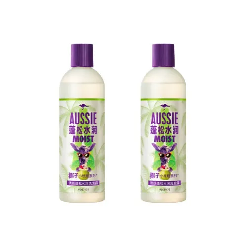 AUSSIE Увеличивающий объем и увлажняющий кокосовый зеленый шампунь для чистки и ухода за волосами с кокосовым зеленым вкусом объем 300 мл 300 мл*2