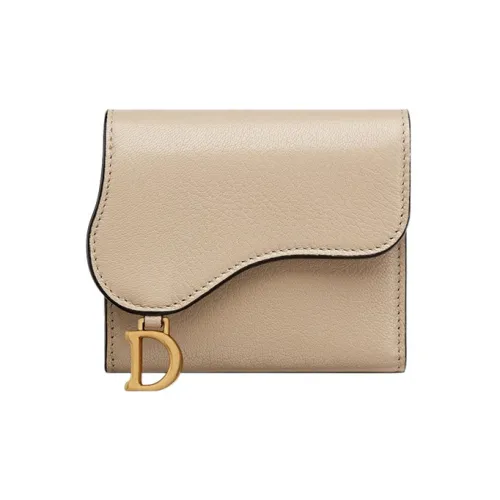DIOR Клатч из козьей кожи кошелек женский песочный