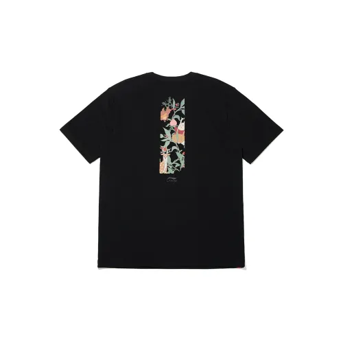 LINING Sports Life Collection Daily Gold Collection T-Shirt Унисекс Черный
