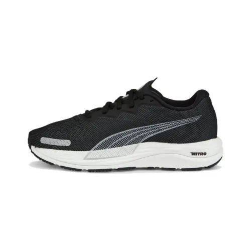 PUMA Velocity Nitro 2 Slip-Resistant Abrasion-Resistant Low-Top Беговые кроссовки Женские Черные