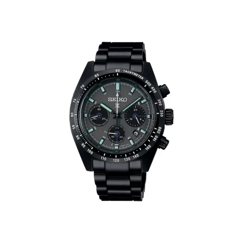 SEIKO Prospex Panda Collection Солнечный Кварцевый Механизм Нержавеющая Сталь Ремешок Часы 39 мм Мужские Часы Черный Циферблат SBDL103