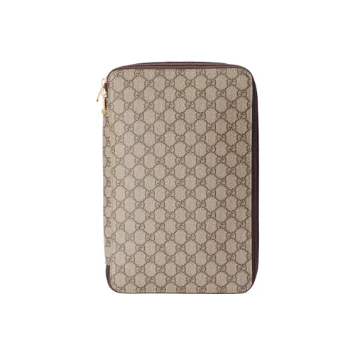 GUCCI Canvas Сумка для хранения Tubas Мужская Бежевая и Эбеновая