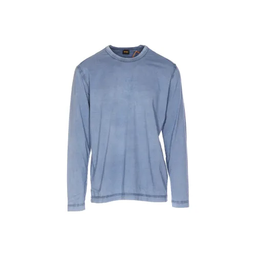 Hugo Boss Фиолетовые Мужские T-рубашки