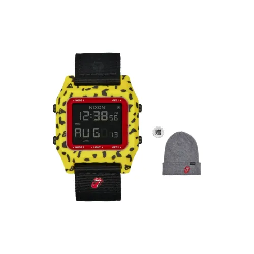NIXON Наручные часы Electronic Механизм Синтетическое волокно Ремешок Черный циферблат Унисекс A1358 887 00
