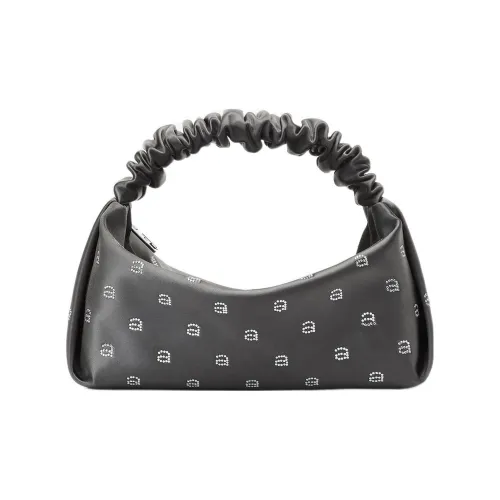Alexander Wang Scrunchie Satin Bag Mini Women's Gray Александр Wang Scrunchie Сатиновая Сумка Мини Женская Серый