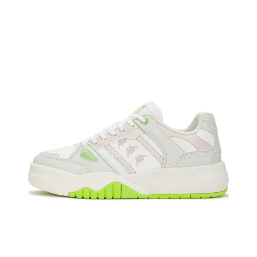 KAPPA Низкие кроссовки для скейтбординга женские серо-белые зеленые